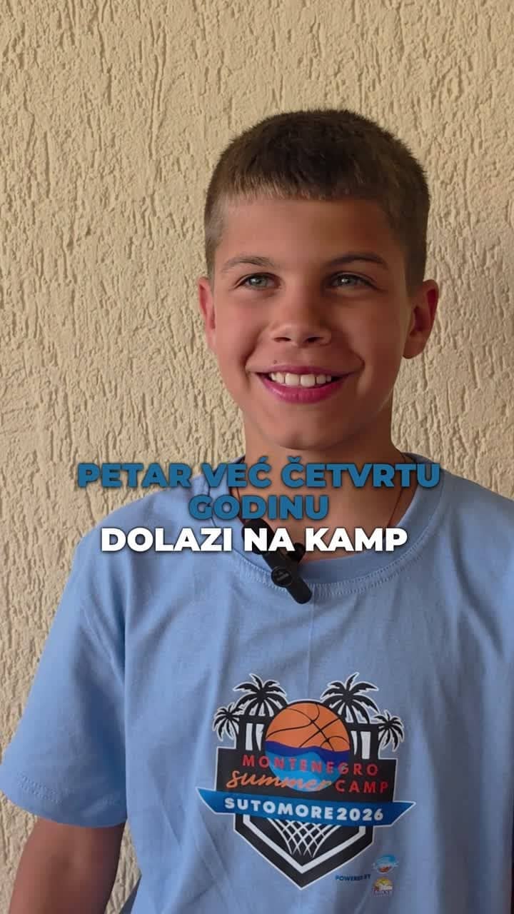 Petar, polaznik kampa, na terenu u Sutomoru